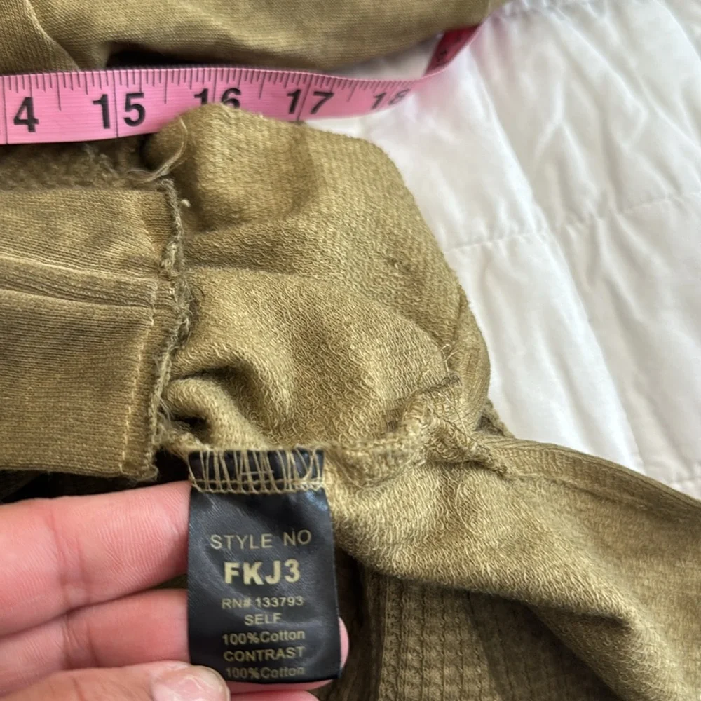 POL woman's I oversized  Olive Green shirt Jacket sz S - Picture 7 of 7